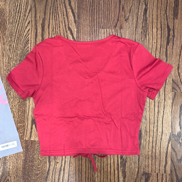 Drawstring Rutched Crop Top - Picture 11 of 13